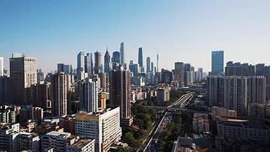 4k实拍广州城市繁华车流空镜视频的预览图